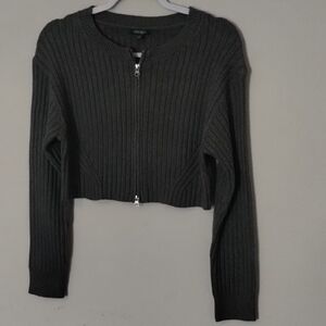 Wild Fable Dark Gray Ribbed Sweater